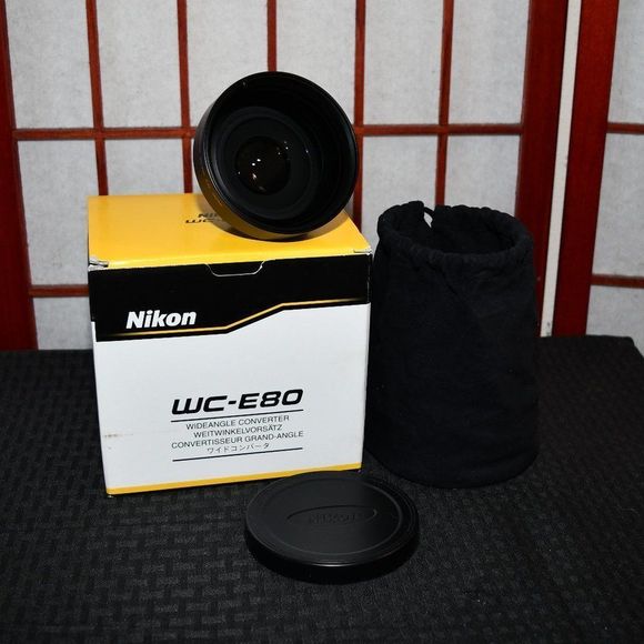 Nikon WC-E80 Wide Angle Converter Lens for Select Coolpix Cameras - Picture 1 of 6
